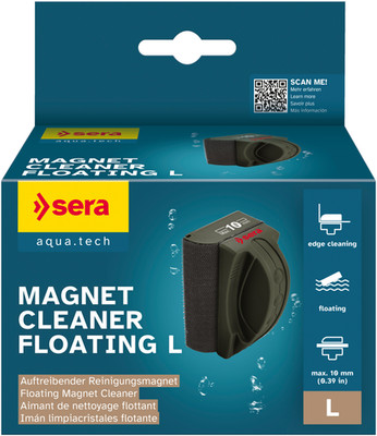 sera Magnet Cleaner Floating L 10 mm Glass | Reinigungsmagnet Aquarium Scheiben