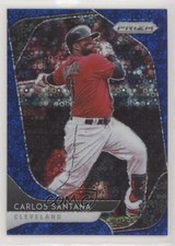 2020 Panini Prizm Tier II Quick Pitch Blue Donut Circle /199 Carlos Santana 0jk9