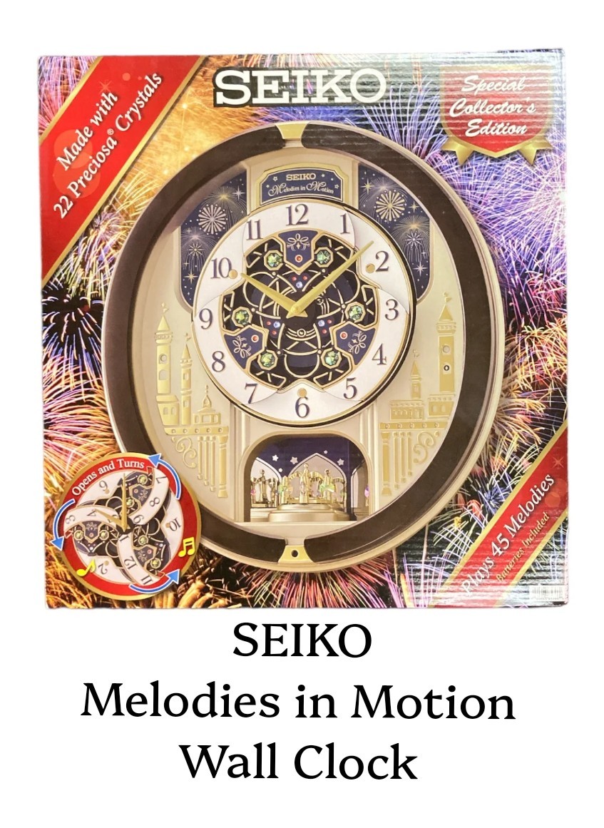 ⚡️Seiko Melodies in Motion Musical Clock Special Collectors Edition QXM399BRH