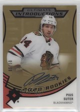 2020 Upper Deck Ultimate Collection Introductions Gold 5/50 Pius Suter Auto 5d9