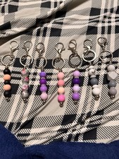 Handcrafted Beaded Keychains and Bracelets, Assorted Colors and Patterns