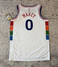 Nike Authentic Philadelphia 76ers Sixers NBA Tyrese Maxey #0