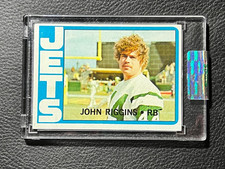 1972 TOPPS *JOHN RIGGINS *FOOTBALL CARD #13 * ROOKIE RC * ENCASED BY SUPER BREAK. rookie card picture
