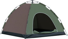 Tenda Campeggio Pop-Up 4 Posti, Tenda Da Spiaggia Con Borsa Da Trasporto, Ganci 