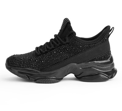 LUCKY STEP Girls Rhinestone SlipOn Sneakers Kids Sparkly Lightweight Tennis shoe