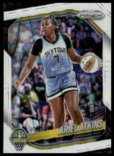2025 Panini Prizm WNBA #13 Ariel Atkins White Seismic Prizms