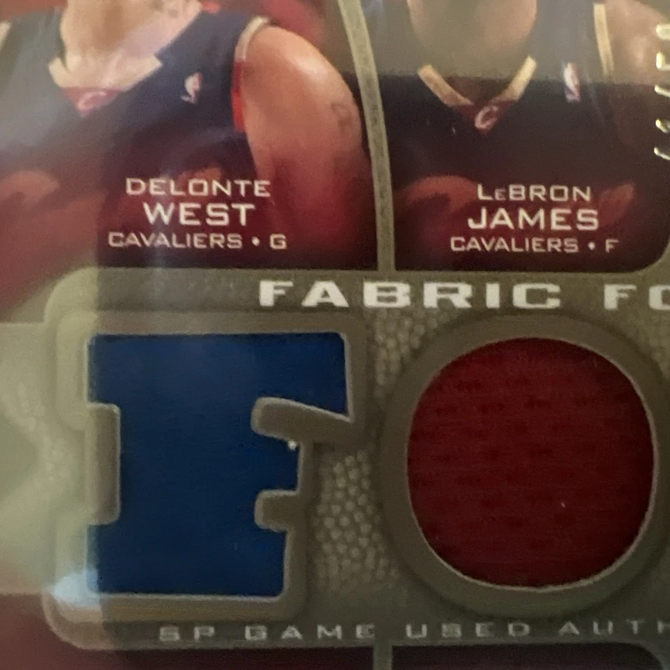 SP Fabric Foursomes 2009 juego usado | WEST/LeBRON/WALLACE/ILGAUSKAS | 41/50 Foto 2 de 4