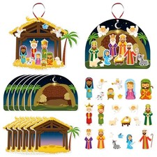 24PCS Christmas Nativity Crafts Stickers Make A Nativity Scene Sticker
