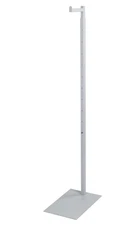 SSWBasics Adjustable White Costumer Stand – Single Arm Clothes Rack - Retail
