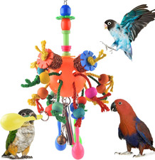 Bird Toys, Parrot Toys Parakeet Foraging Shredder Hanging Toys Bird Ball Treats