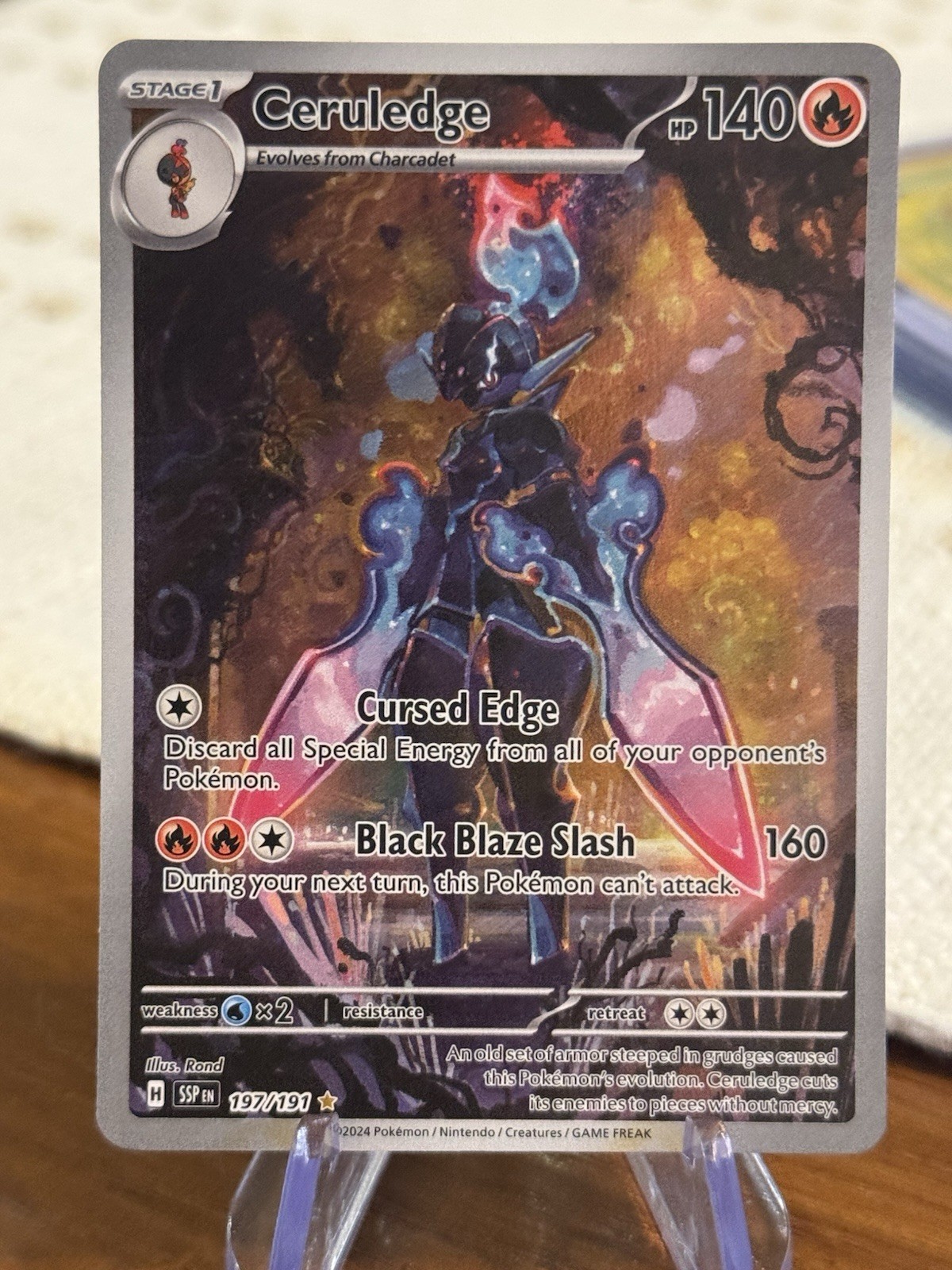 Ceruledge 197/191 Sv08: Surging Sparks Holo
