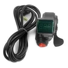Electric Scooter Digital Voltmeter 12V 96V Wide Range with 22mm Mount and Cable