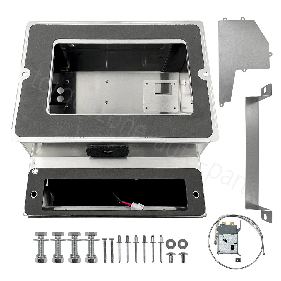 Conjunto de caja de calentador de aire acondicionado compatible con Kenworth W900 W900B W900L T600 T800 acero inoxidable Foto 4 de 4