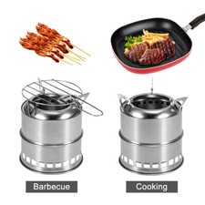 Outdoor Folding Stove Windproof Portable Survival Wood Burning Camping Stove