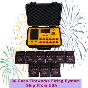 Bilusocn 500M distance+36 Cues Fireworks Firing System remote Control Equipment