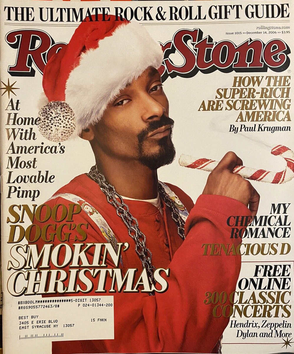 DECEMBER 2006 ROLLING STONE MAGAZINE SNOOP DOGG SUPER RICH SCREW