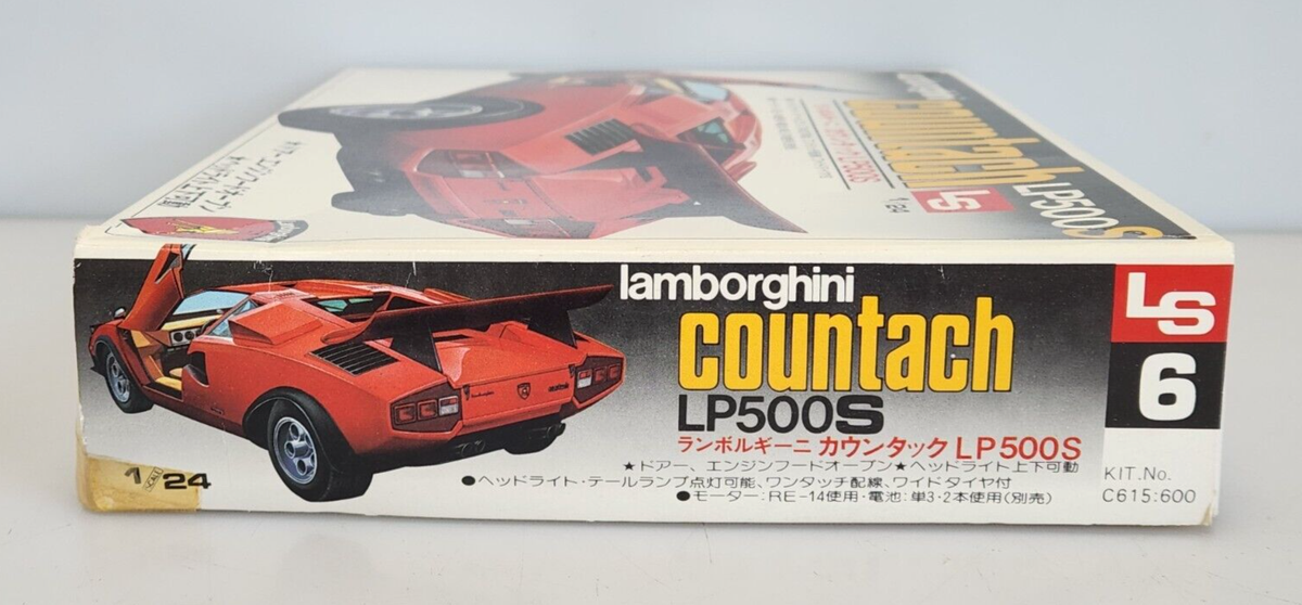 Vintage LS Lamborghini Countach LP500S 1/24 Model Kit C615:600