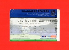 2014/15 TRANMERE (RELEGATED) v WYCOMBE 1-2 LEAGUE TWO 03.03.15 ATT. 4,161