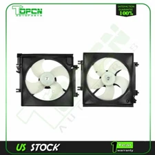 Radiator Condenser Cooling Fan Assembly For 2008-2009 2010 2011 Subaru Impreza