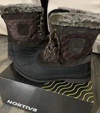 NORTIV8 Mens Boots Insulated Waterproof Boots Outdoor Size 7.5