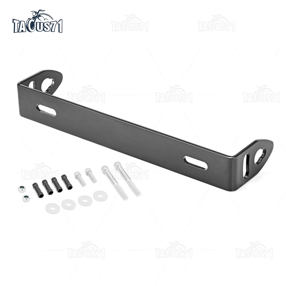 Placa de matrícula de reubicador de señal de giro negra para Honda Rebel Shadow 500 750 1100 Foto 4 de 4