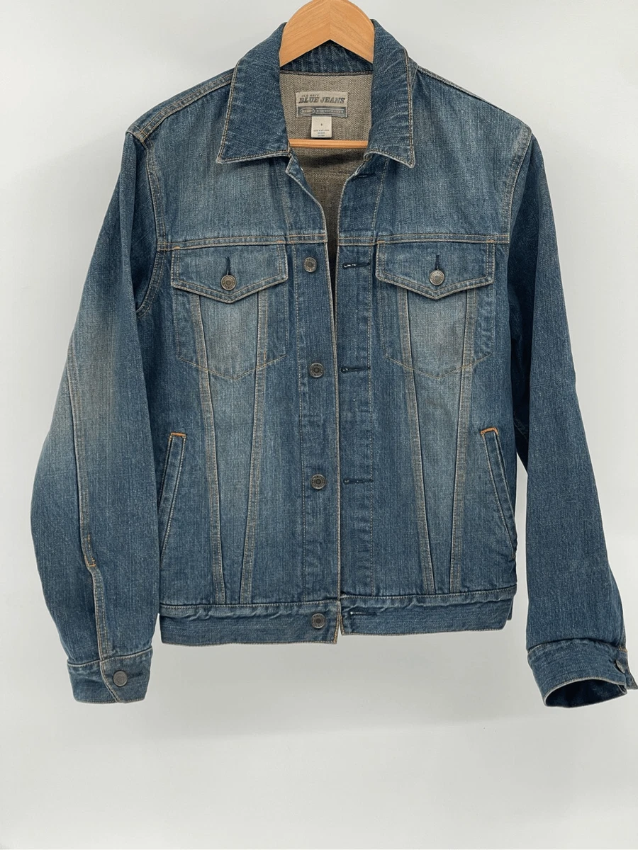 Old Navy Denim Jean Jacket Men Size Small Blue Trucker