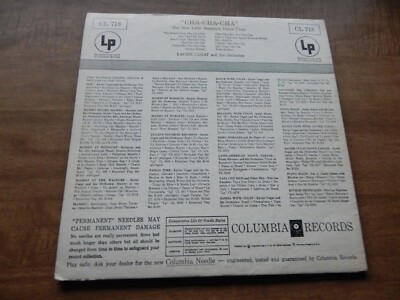 LP-XAVIER CUGAT-Cha Cha Cha-1955-Brand New Cha Cha Cha, Oyeme Mama