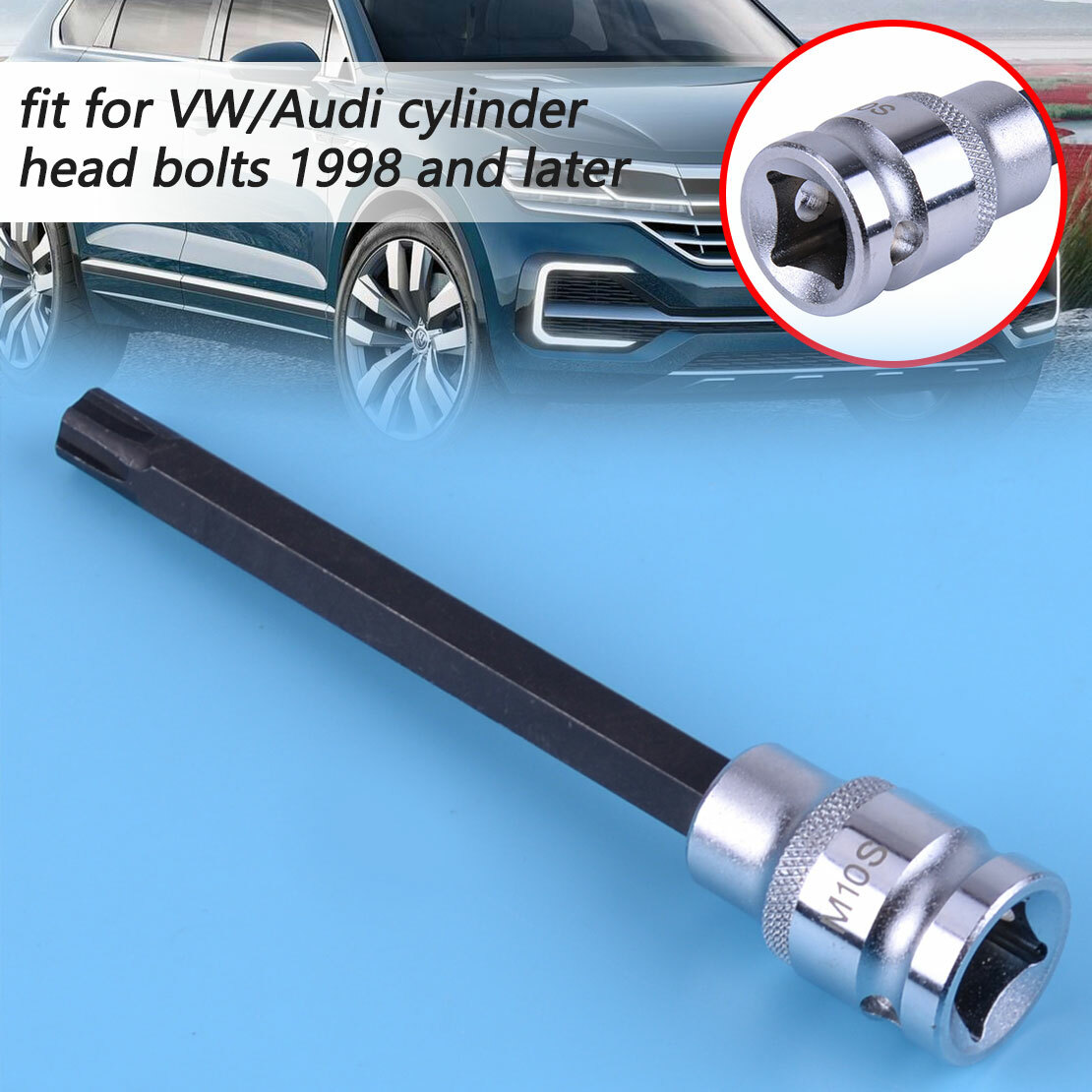 140mm 1/2" Drive M10 Cylinder Head Bolt Tool T52 Polydrive Socket For VW Audi eBay