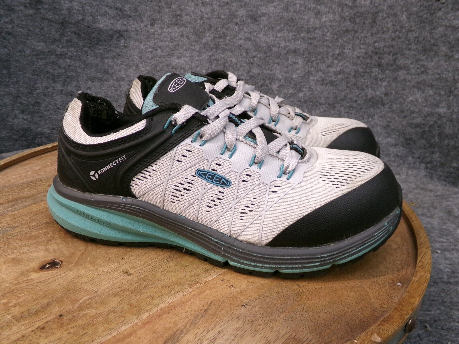 Scarpe sneakers Keen Utility Vista Energy donna taglia 7 M bianche punta composita