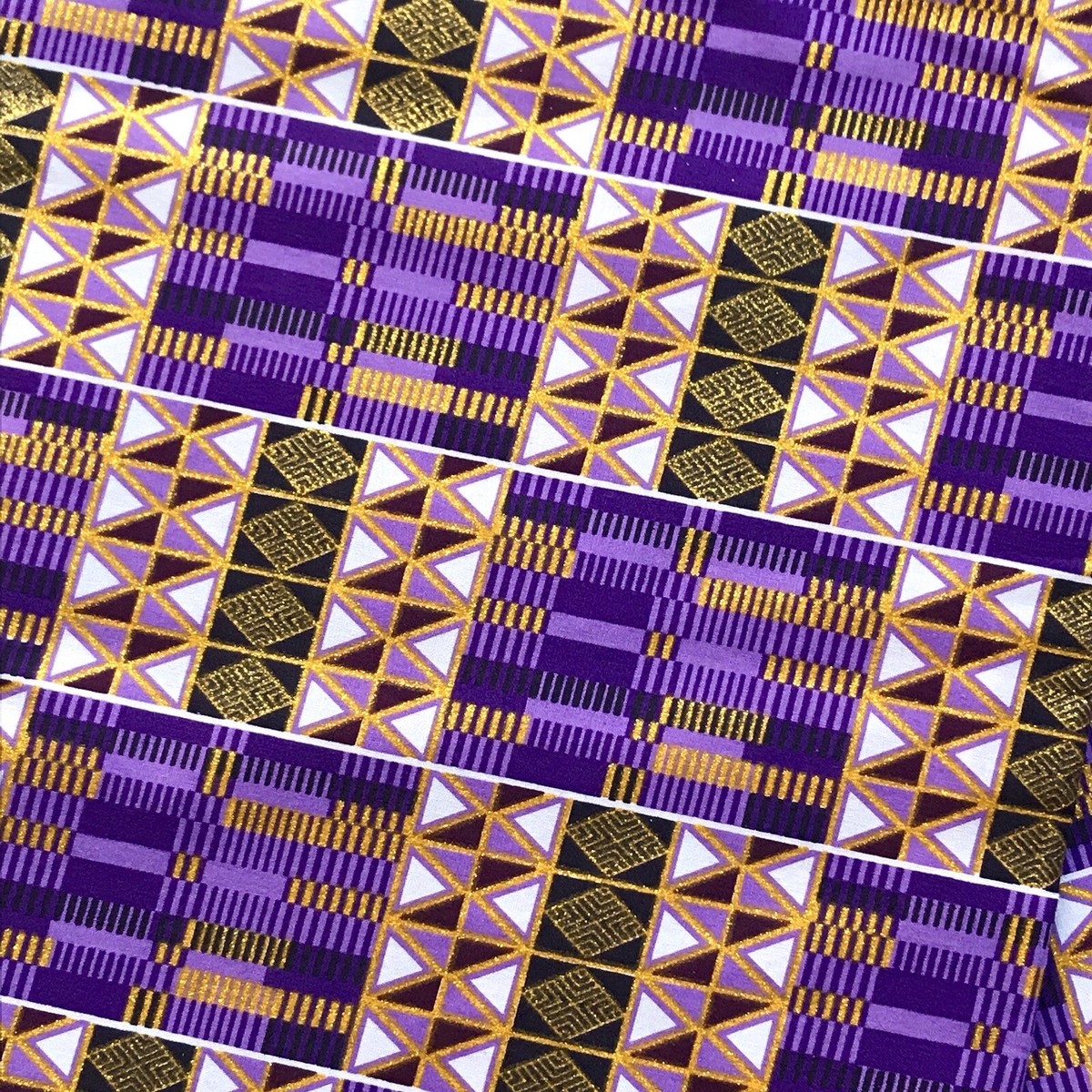 Haut Imprimé Africain Ankara Jaune Et Violet - Taille Unique ~10/12/14 - Manches 3/4 - Neuf Avec étiquettes