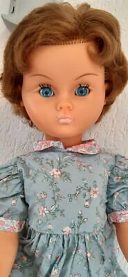 Poupée Bella Vintage - 60 Cm - Modèle Des Années 1930-80 - Occasion