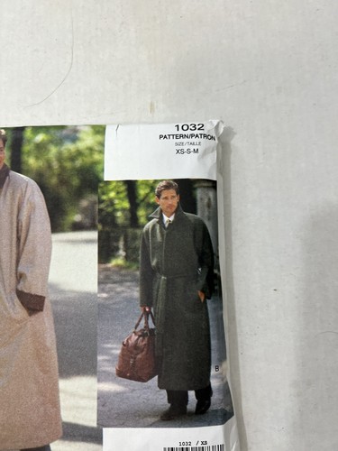 Vintage Vogue 1032 Men’s Uncut Pattern Overcoats Size XS S M - Picture 3 of 7