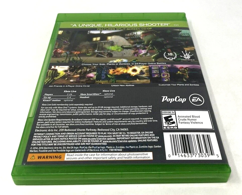  ELECTRONIC ARTS 73039 / EA Plants vs. Zombies Garden Warfare /  Action/Adventure Game - Xbox One : Video Games