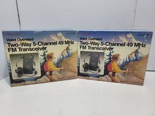Realistic Voice Operated Two-Way 5-Channel 49MHZ FM Transceiver TRC-502 Lot Of 2