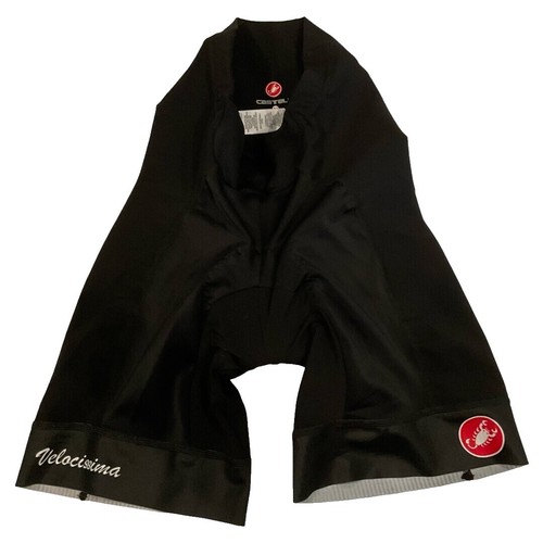 Short Vélo Vintage Castelli Taille M - Noir, Nylon élasthanne Avec Rembourrage