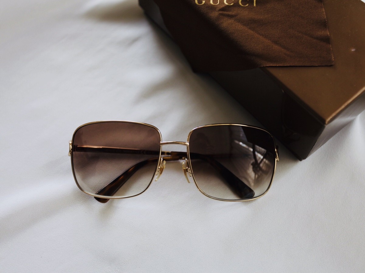 GUCCI 2873/S Metal Brown Sunglasses Gucci 58mm Metal & Acetate Oval Sunglasses - Bergdorf Goodman main image 2