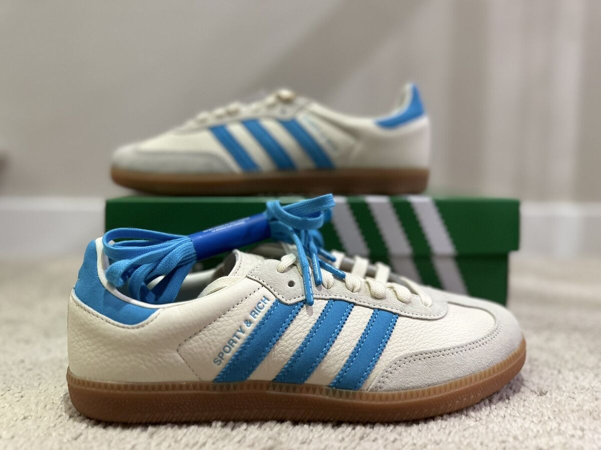 Adidas Samba OG Sporty & Rich Beige Blue - IE7096 - Multiple Sizes