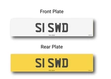 Private number plate for sale S1 SWD Available For First Time In 25 Years