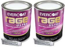 Evercoat Rage Ultra Body Filler 3 Liter0.8 Gallon Fib-125 Free Shipping 2pk