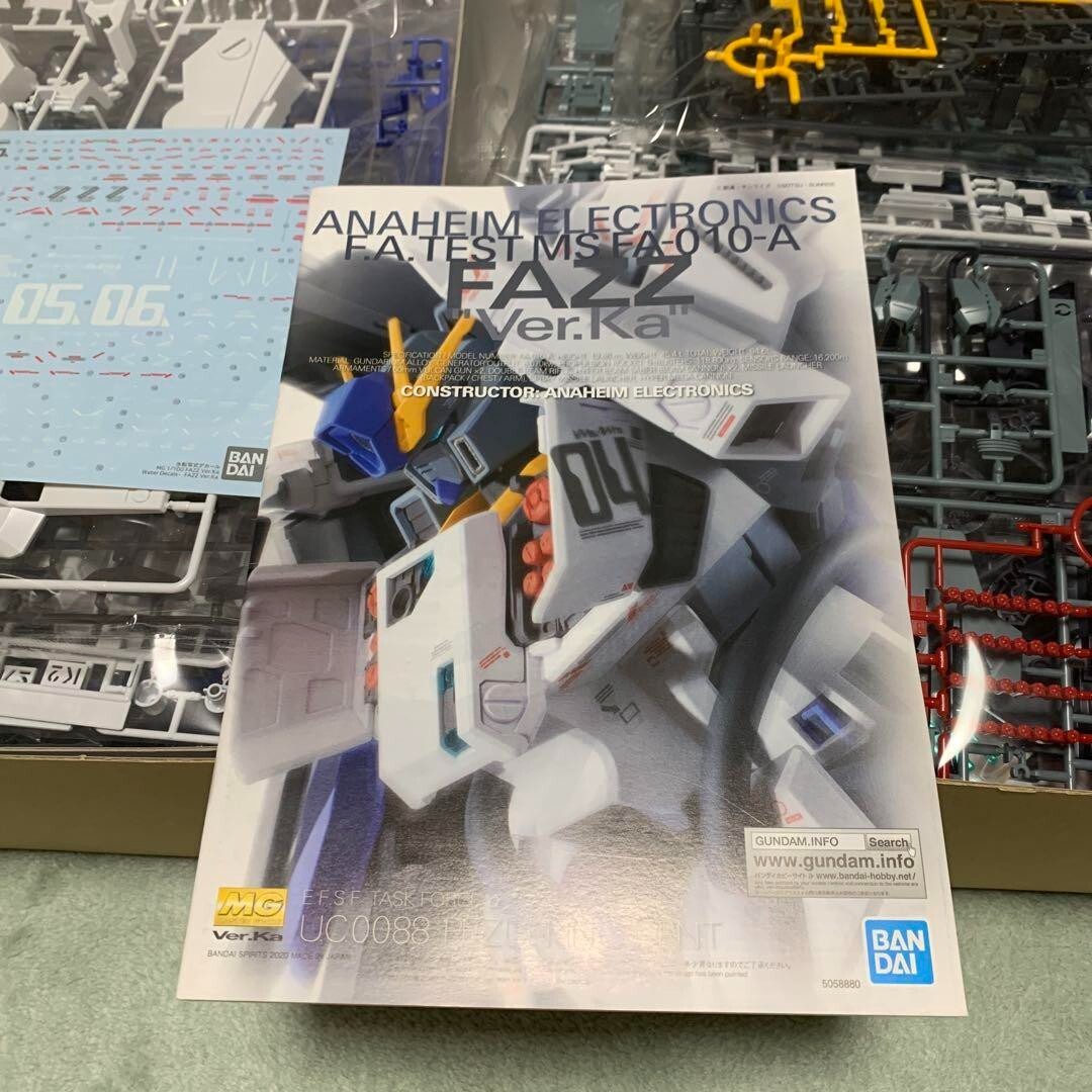 MG 1/100 FAZZ Ver.Ka Mobile Suit Gundam Sentinel Model Kit Bandai