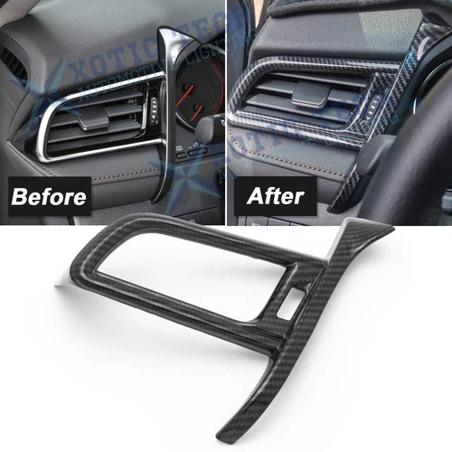 For Toyota Camry 2018-24 Carbon Fiber Texture Left Air Outlet Vent Cover Trims