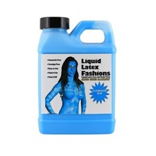 Liquid Latex - Fluorescent Blue - 8 Fl Oz, Face Body Paint, BLACKLIGHT