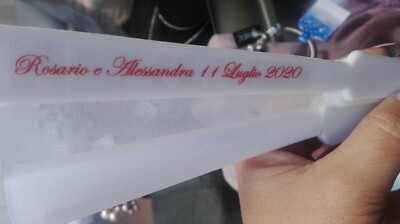 fan 50pcs white bride wedding ceremony with names wedding white 