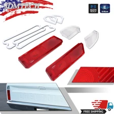 Pair Tail Light & Reverse Lenses w/ Gaskets For 1967-1972 Chevy GMC Pickup Truck