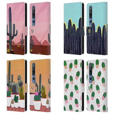 HEAD CASE DESIGNS CACTUS PRINTS LEATHER BOOK WALLET CASE COVER FOR XIAOMI PHONES
