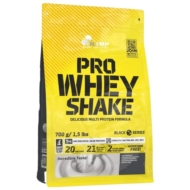 Olimp Pro Whey Shake, Integratore proteico al cioccolato, 700 g