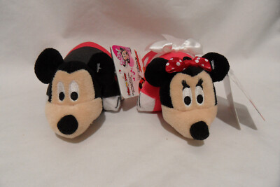 Disney Junior MICKEY AND MINNIE MOUSE mini 5'' Pillow Pets NWT