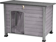 Indoor Outdoor Dog House,33.5" L X22" W X25.2" H Grey