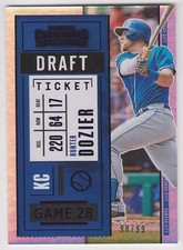 Hunter Dozier 2020 Panini Contenders Draft Ticket #97 Purple Foil 98/99
