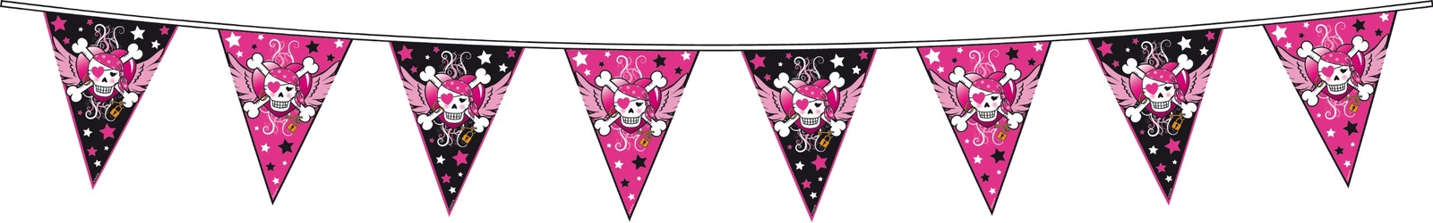 Amscan Pirate Girl Flag Banner